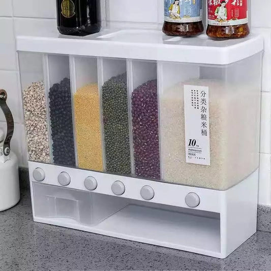 6in1 Wall Mounted Cereal Dispenser