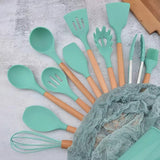 12 Pcs Silicone Utensil Set