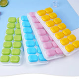 14 Grid Silicone Ice Cube Tray With lid