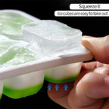 14 Grid Silicone Ice Cube Tray With lid