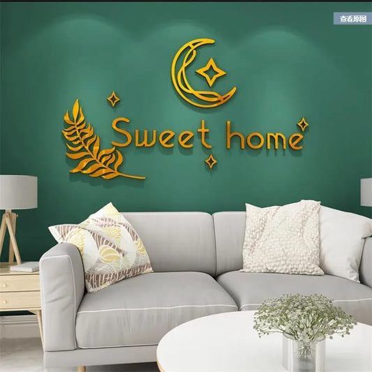 Acrylic Wall Decor Stickers (Sweet Home)