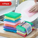 4pcs Dish Washing Sponge Set