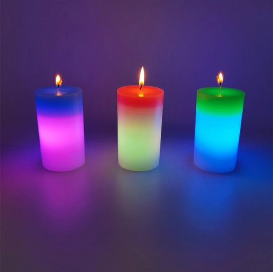 Led Colour Changing Wax Candle