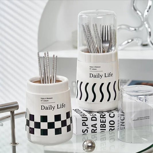 Cutlery Holder With lid