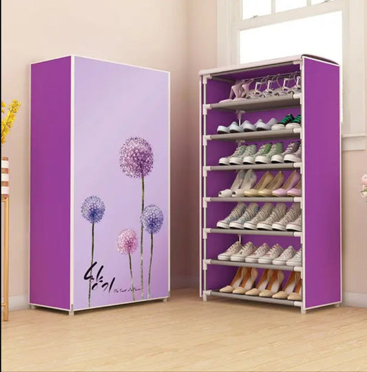 8 Layer Printed Shoe Rack