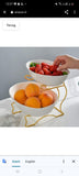 2 Layer Ceramic Fruit Platter